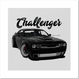 Challenger Drift Black Front Posters and Art
